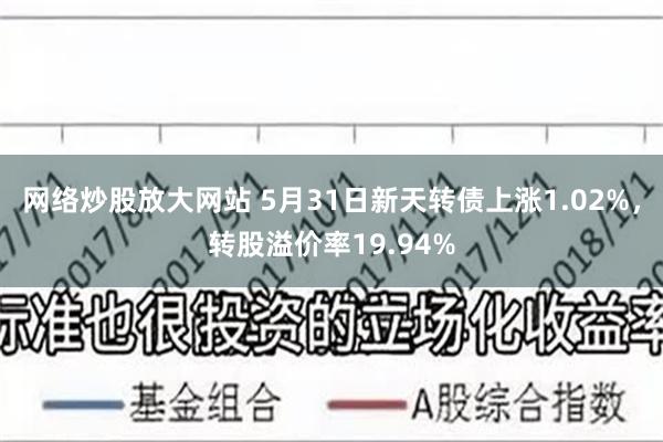 网络炒股放大网站 5月31日新天转债上涨1.02%，转股溢价率19.94%