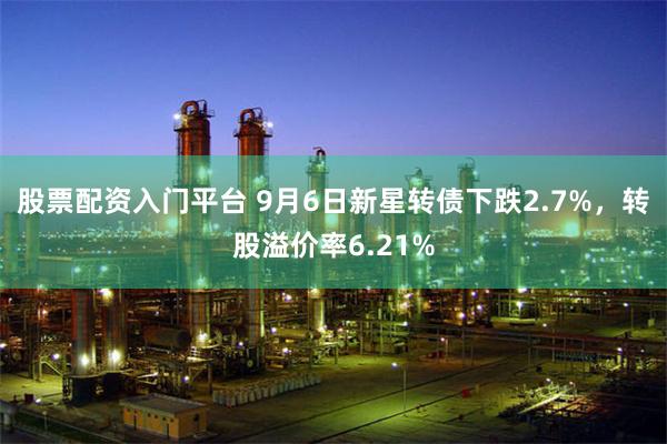 股票配资入门平台 9月6日新星转债下跌2.7%，转股溢价率6.21%