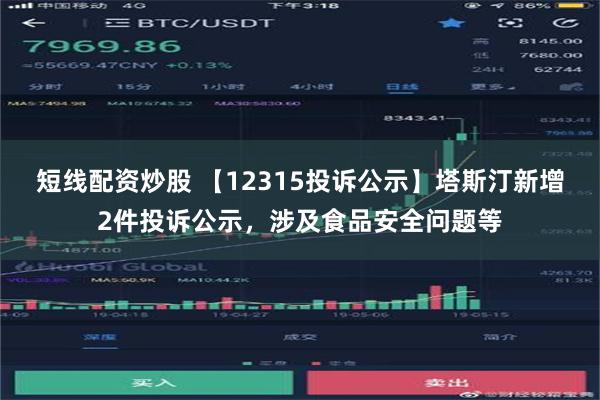 短线配资炒股 【12315投诉公示】塔斯汀新增2件投诉公示，涉及食品安全问题等